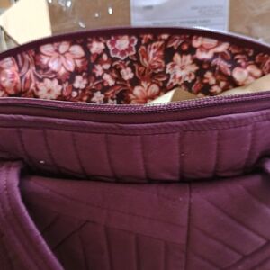 Vera Bradley Burgundy Floral Satchel